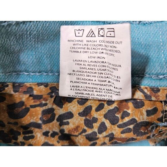 Lee Womens Size 2 Medium Gold Label Aqua Blue Green Denim Jeans - Picture 7 of 12